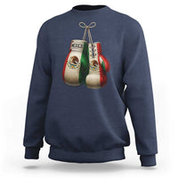Mexican Boxing Gloves Sweatshirt Retro Vintage Mexico Flag Boxer