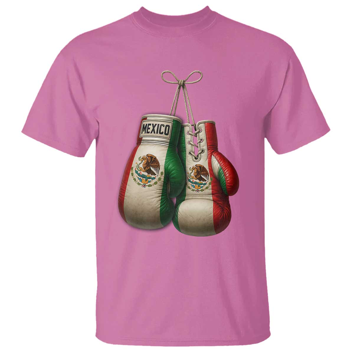 Mexican Boxing Gloves T Shirt Retro Vintage Mexico Flag Boxer