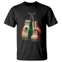 Mexican Boxing Gloves T Shirt Retro Vintage Mexico Flag Boxer