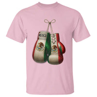 Mexican Boxing Gloves T Shirt Retro Vintage Mexico Flag Boxer