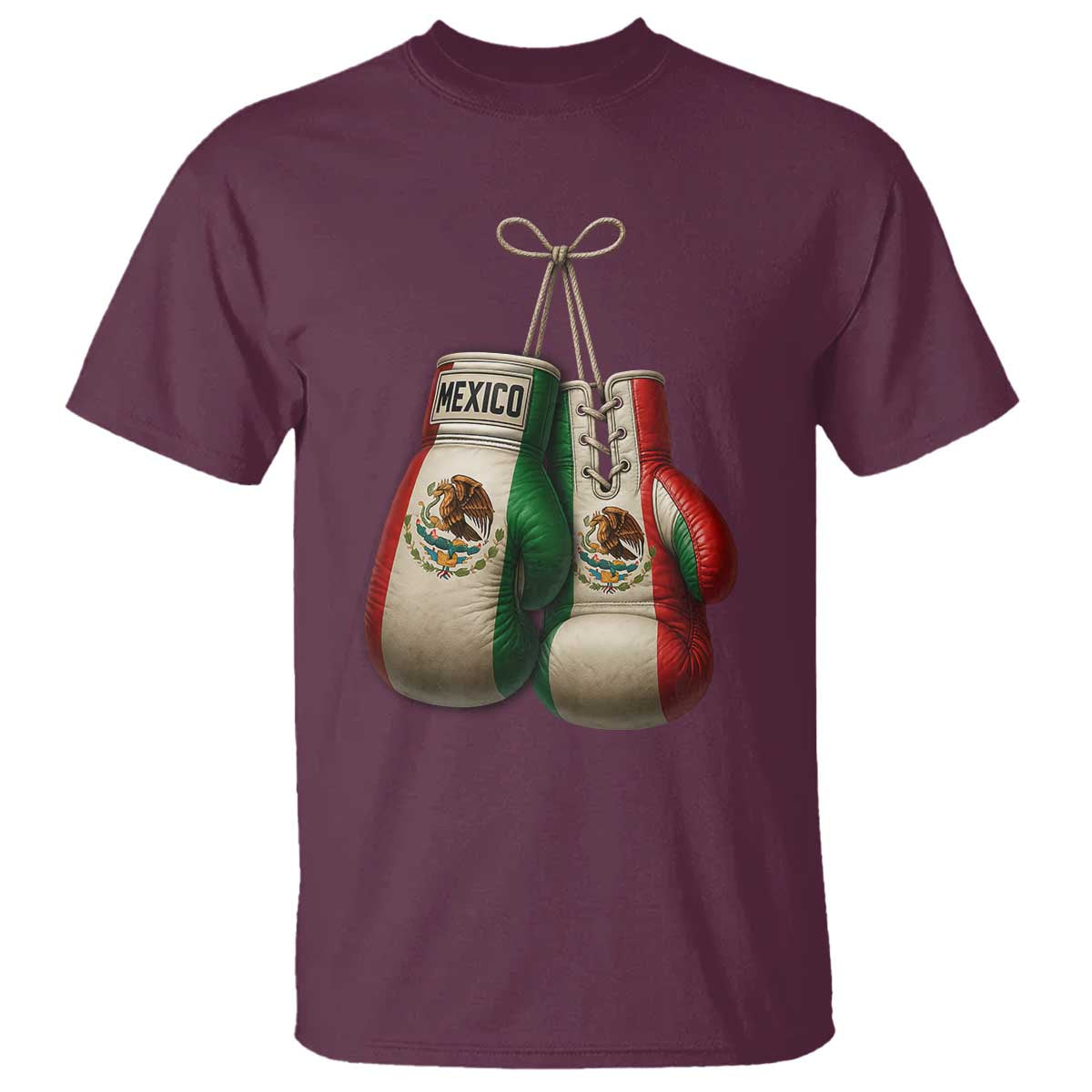 Mexican Boxing Gloves T Shirt Retro Vintage Mexico Flag Boxer