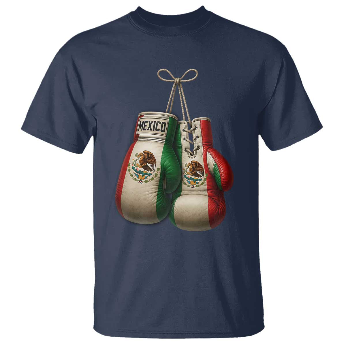 Mexican Boxing Gloves T Shirt Retro Vintage Mexico Flag Boxer