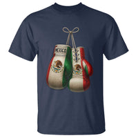 Mexican Boxing Gloves T Shirt Retro Vintage Mexico Flag Boxer