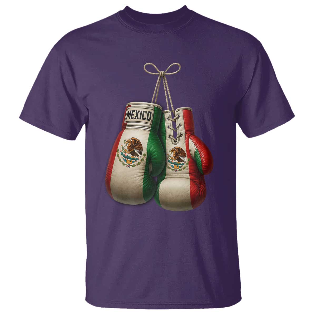 Mexican Boxing Gloves T Shirt Retro Vintage Mexico Flag Boxer