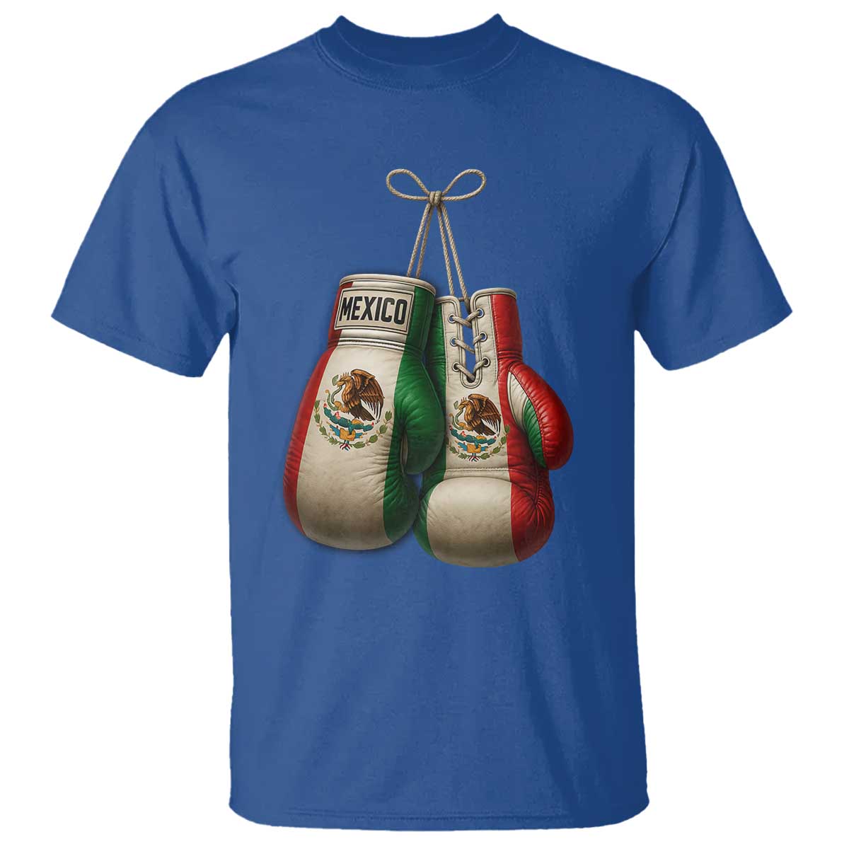 Mexican Boxing Gloves T Shirt Retro Vintage Mexico Flag Boxer