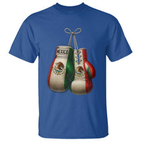 Mexican Boxing Gloves T Shirt Retro Vintage Mexico Flag Boxer