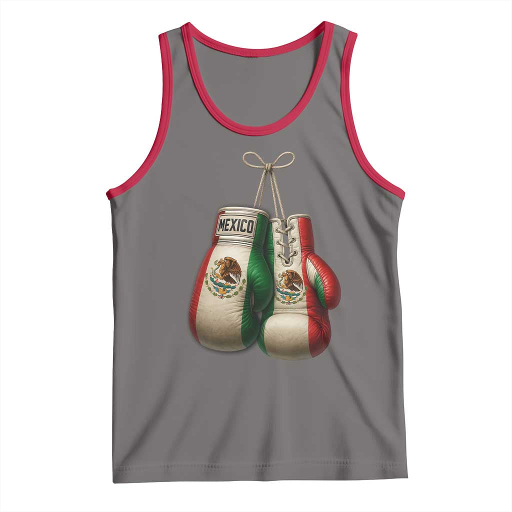 Mexican Boxing Gloves Tank Top Retro Vintage Mexico Flag Boxer
