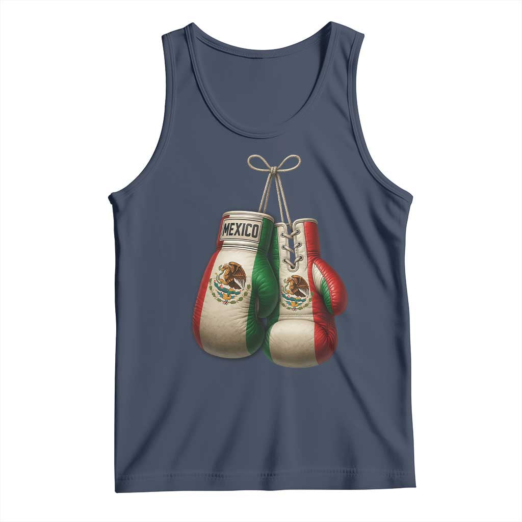 Mexican Boxing Gloves Tank Top Retro Vintage Mexico Flag Boxer
