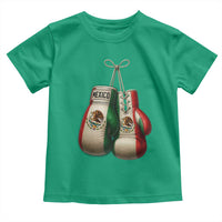 Mexican Boxing Gloves Toddler T Shirt Retro Vintage Mexico Flag Boxer