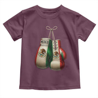 Mexican Boxing Gloves Toddler T Shirt Retro Vintage Mexico Flag Boxer