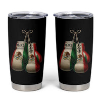 Mexican Boxing Gloves Tumbler Cup Retro Vintage Mexico Flag Boxer