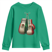 Mexican Boxing Gloves Youth Sweatshirt Retro Vintage Mexico Flag Boxer