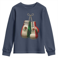 Mexican Boxing Gloves Youth Sweatshirt Retro Vintage Mexico Flag Boxer