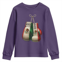 Mexican Boxing Gloves Youth Sweatshirt Retro Vintage Mexico Flag Boxer
