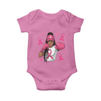 Black Women Fight Breast Cancer Awareness Baby Onesie Pink Ribbon African American