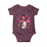 Black Women Fight Breast Cancer Awareness Baby Onesie Pink Ribbon African American
