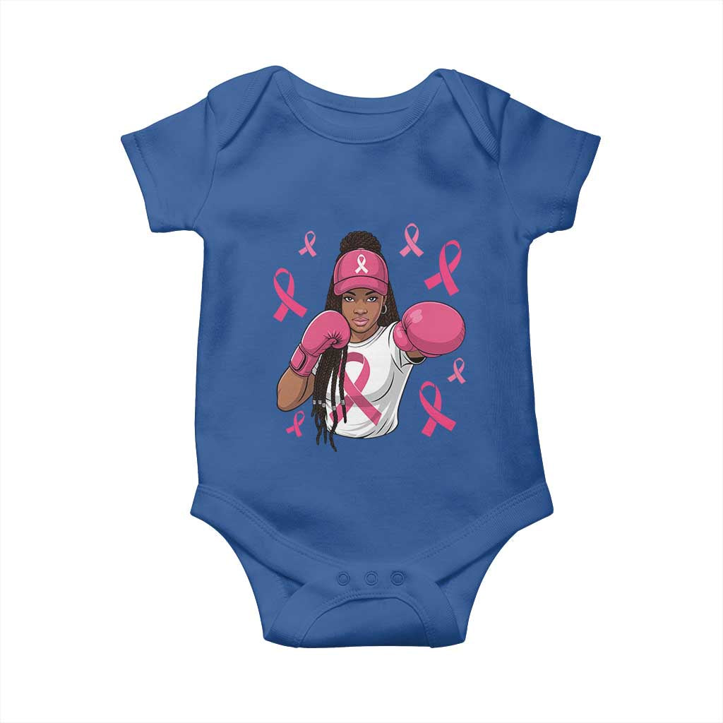 Black Women Fight Breast Cancer Awareness Baby Onesie Pink Ribbon African American