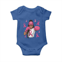 Black Women Fight Breast Cancer Awareness Baby Onesie Pink Ribbon African American