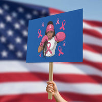 Black Women Fight Breast Cancer Awareness Protest Sign Pink Ribbon African American