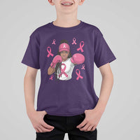 Black Women Fight Breast Cancer Awareness T Shirt For Kid Pink Ribbon African American