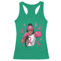 Black Women Fight Breast Cancer Awareness Racerback Tank Top Pink Ribbon African American