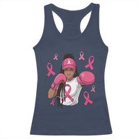 Black Women Fight Breast Cancer Awareness Racerback Tank Top Pink Ribbon African American