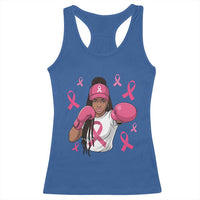 Black Women Fight Breast Cancer Awareness Racerback Tank Top Pink Ribbon African American