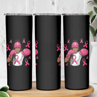 Black Women Fight Breast Cancer Awareness Skinny Tumbler Pink Ribbon African American