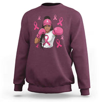 Black Women Fight Breast Cancer Awareness Sweatshirt Pink Ribbon African American