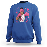 Black Women Fight Breast Cancer Awareness Sweatshirt Pink Ribbon African American