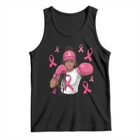 Black Women Fight Breast Cancer Awareness Tank Top Pink Ribbon African American