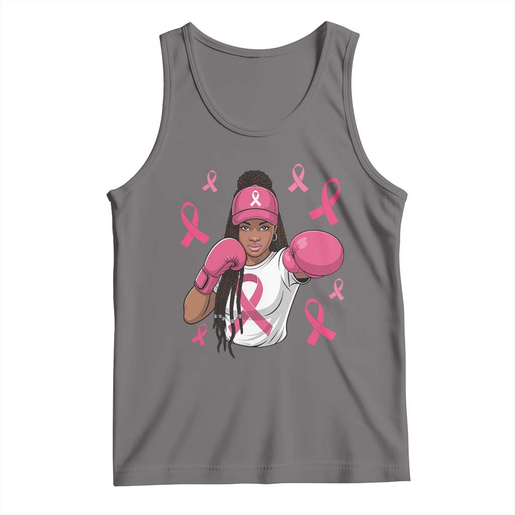 Black Women Fight Breast Cancer Awareness Tank Top Pink Ribbon African American
