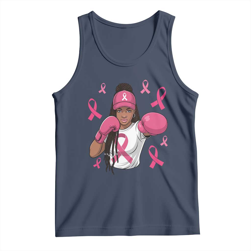 Black Women Fight Breast Cancer Awareness Tank Top Pink Ribbon African American