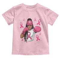 Black Women Fight Breast Cancer Awareness Toddler T Shirt Pink Ribbon African American