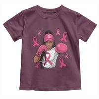 Black Women Fight Breast Cancer Awareness Toddler T Shirt Pink Ribbon African American