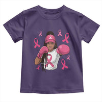 Black Women Fight Breast Cancer Awareness Toddler T Shirt Pink Ribbon African American