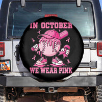Baseball Breast Cancer Spare Tire Cover In October We Wear Pink Baseball Drip
