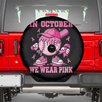 Baseball Breast Cancer Spare Tire Cover In October We Wear Pink Baseball Drip