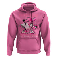Baseball Breast Cancer Hoodie In October We Wear Pink Baseball Drip