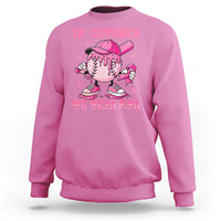 Baseball Breast Cancer Sweatshirt In October We Wear Pink Baseball Drip