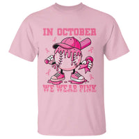 Baseball Breast Cancer T Shirt In October We Wear Pink Baseball Drip