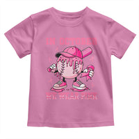 Baseball Breast Cancer Toddler T Shirt In October We Wear Pink Baseball Drip