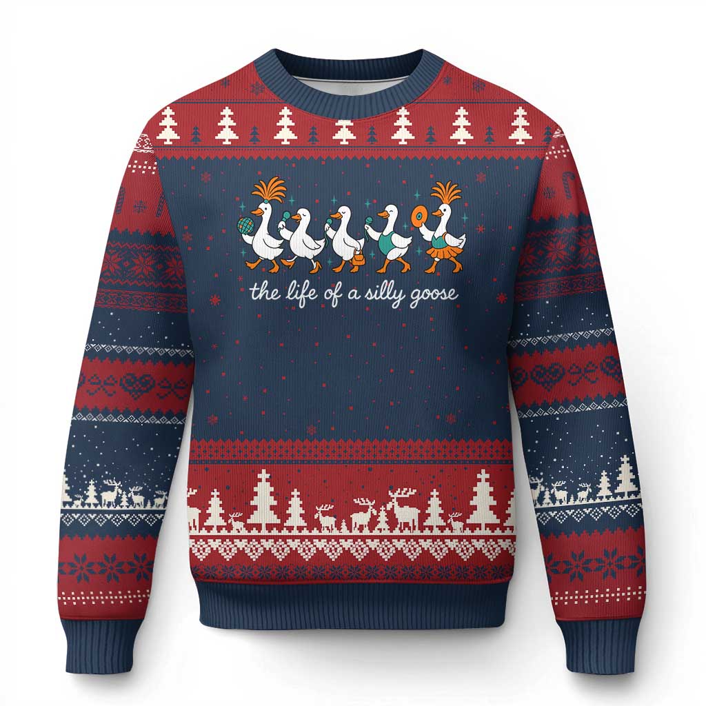 The Life Of A Silly Goose Ugly Christmas Sweater Funny Concert Outfit Country Music Fan - Wonder Print Shop