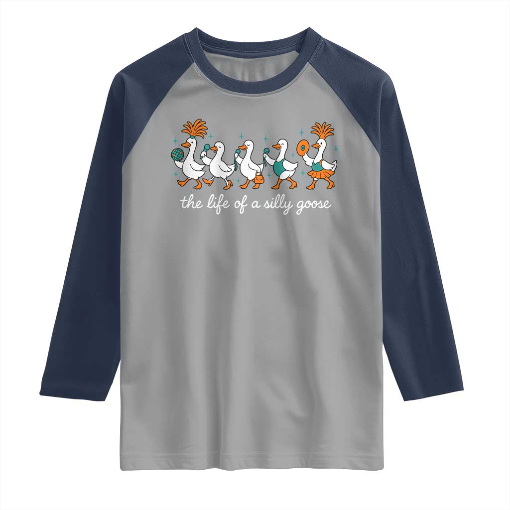 The Life Of A Silly Goose Raglan Shirt Funny Concert Outfit Country Music Fan - Wonder Print Shop