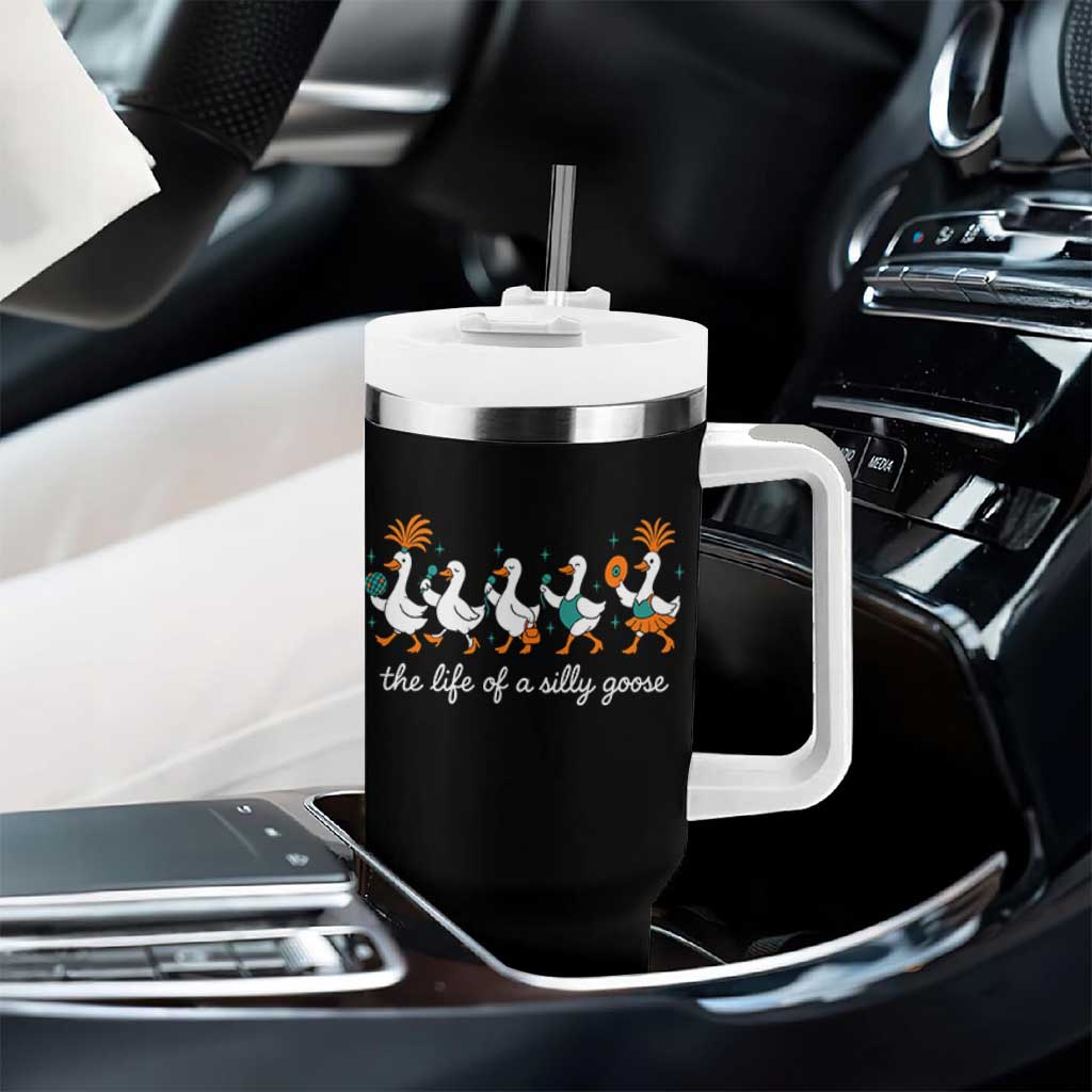 The Life Of A Silly Goose Tumbler With Handle Funny Concert Outfit Country Music Fan - Wonder Print Shop
