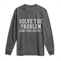 Funny Six Seven Long Sleeve Shirt Math Teacher Joke 67 Meme Gen Alpha Slang - Wonder Print Shop