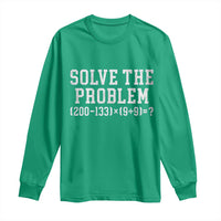 Funny Six Seven Long Sleeve Shirt Math Teacher Joke 67 Meme Gen Alpha Slang - Wonder Print Shop