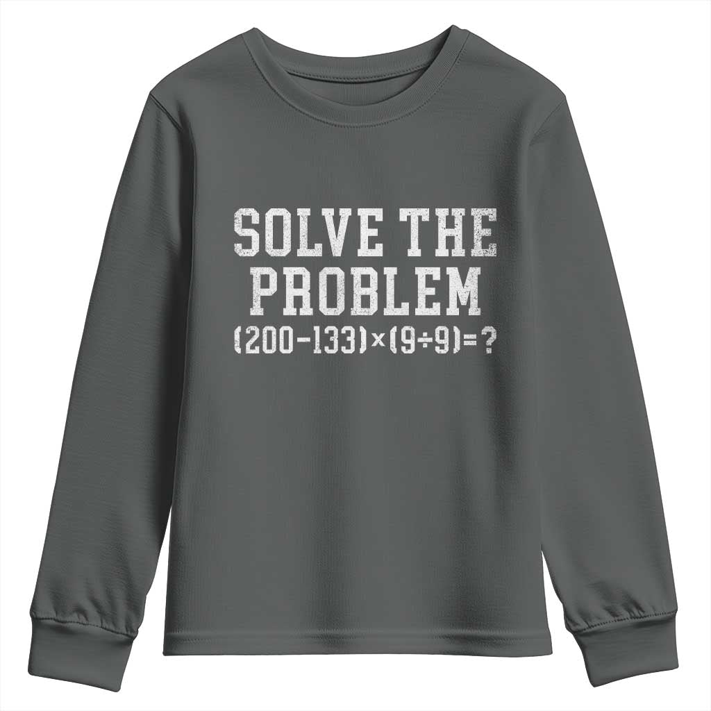 Funny Six Seven Youth Sweatshirt Math Teacher Joke 67 Meme Gen Alpha Slang - Wonder Print Shop