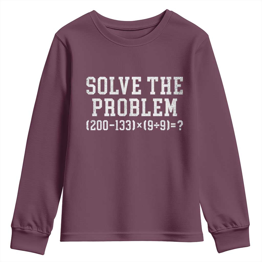 Funny Six Seven Youth Sweatshirt Math Teacher Joke 67 Meme Gen Alpha Slang - Wonder Print Shop
