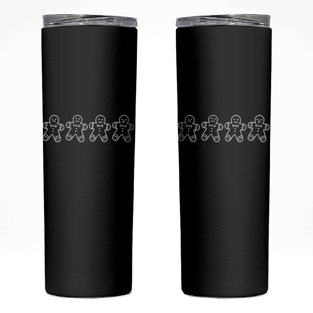 Christmas Gingerbread Cookies Skinny Tumbler Festive Holiday Outfit - Wonder Print Shop